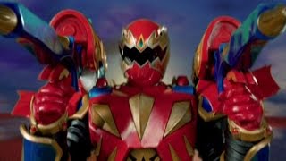 Red Ranger Battlizer Morph and Fight  The Passion of Conner  Dino Thunder  Power Rangers Official [upl. by Mochun]