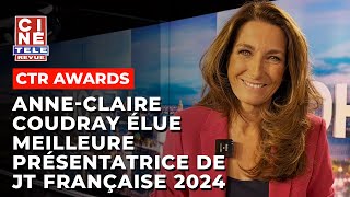 AnneClaire Coudray élue meilleure présentatrice française de JT de 2024 aux CinéTéléRevue Awards [upl. by Stets]