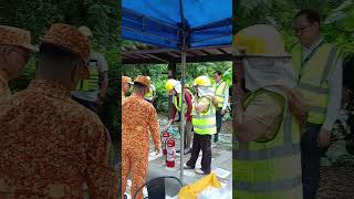 PREPARATION FIRE DRILL EXERCISE shortvideo firefighter firedrillexercise [upl. by Huda]