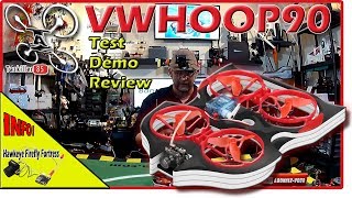 Eachine Vwhoop90 Tiny Whoop brushless Aéroglisseur  Review Test Démo [upl. by Jacobsohn]