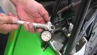 Setting Front Ski Shock Air Pressure on 2010 F6 Sno Pro [upl. by Yrennalf]