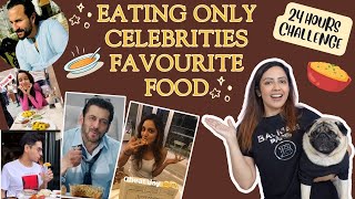 I Ate Only Bollywood Superstars Favorite Food  24 Hours Challenge  Garimas Good Life [upl. by Lamraj]