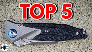 My Top 5 FAVORITE Folding Knife Designs Of 2022  SO FAR [upl. by Auqinet]