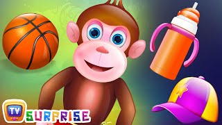 Surprise Eggs Nursery Rhymes Toys  Five Little Monkeys  Learn Colours amp Objects  ChuChu TV [upl. by Yrrol]