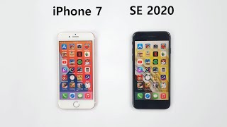 iPhone SE 2020 vs iPhone 7  2024 SPEED TEST [upl. by Peadar]