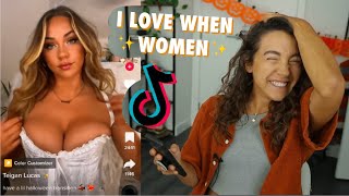 Reacting to Lesbian Thirst Trap TikToks HALLOWEEN Edition [upl. by Sitarski405]