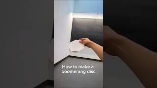 how to make paper boomerang  Easy paper frisbee [upl. by Naitsabas]