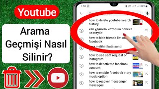 Youtube Arama Geçmişi Nasıl Silinir 2023  Youtubeda İzleme Geçmişini Sil [upl. by Nhoj457]