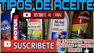 Que aceites uso para mi motocicletaAceites Mas Comunes Para MotocicletasLos Mejores AceitesNORMAN [upl. by Htaek]