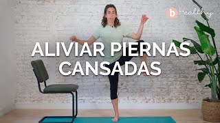 Cómo aliviar piernas cansadas l Ejercicios y estiramientos [upl. by Lindo]