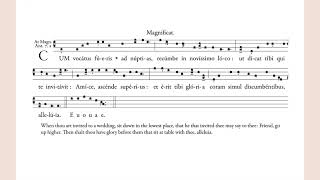 Magnificat Antiphon quotCum vocatus fuerisquot for Vespers 16th Sunday after Pentecost [upl. by Laurene]