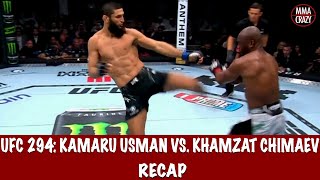 UFC 294 Kamaru Usman vs Khamzat Chimaev Recap [upl. by Jard]