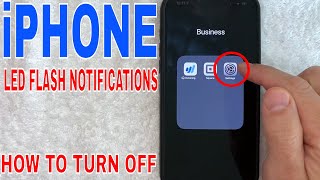 ✅ How To Turn Off LED Flash Notifications On iPhone 🔴 [upl. by Argile]