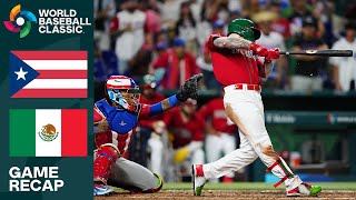 Puerto Rico vs Mexico Game Highlights  2023 World Baseball Classic [upl. by Havens]