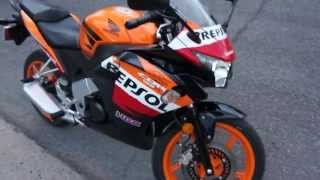 HONDA CBR 125r REPSOL 2012 [upl. by Laekcim]