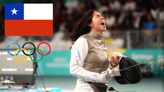 Chilean Fencer Demolishes World 5 to qualify for Paris Olympics [upl. by Nicolais778]