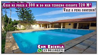 🏠 Casa na praia a 300 m do mar com piscina grande e terreno gigante [upl. by Luise103]