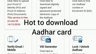 aadhar card ela download chasukovalihow to download aadhar card in telugu [upl. by Nottirb64]