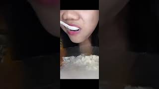 ASMR RAW RICE EATINGRAW RICE EATINGDYMA KULINER [upl. by Ellerrehs]