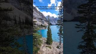 Moraine Lake Banff National Park Share this with someone who needs to visit shorts [upl. by Oicangi]