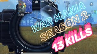 WAR MANIA WMUL SEASON 2  QUALIFIER MATCH  CUSTOM GAMEPLAY  13 KILLS  KR VERSION  IPHONE 11  1 [upl. by Sosthina]