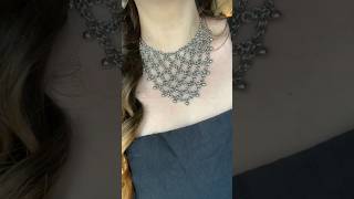 Making the quotGaladrielquot Necklace  chainmail chainmaille jewelry handmade maille [upl. by Nauqed48]