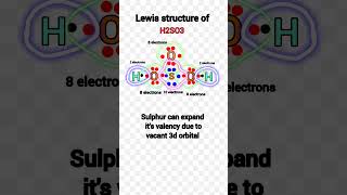 Lewis structure of sulfurous acid ll Lewis structure of h2so3 [upl. by Aeduj686]