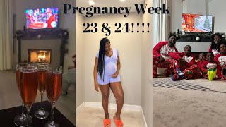 Happy New Year 2024 Pregnancy Week 23 amp 24 [upl. by Etnoed]