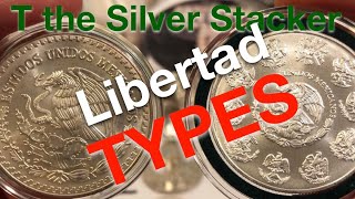 LIBERTAD TYPES  Mexican Silver 1 Onza Plata Pura Coin Types EXPLAINED  Type 1 2 3 4 [upl. by Ordway]