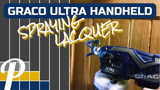 Graco Ultra Handheld Airless Paint Sprayer  How to Airless Spray Doors with Lacquer [upl. by Timoteo]