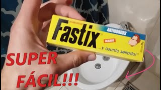 Cómo SELLAR INODORO o bidet con FASTIX super FÁCIL [upl. by Suiravat864]