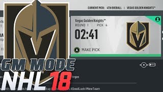 AMAZING DRAFT PICK  NHL 18  GM Mode Commentary  Vegas ep 8 [upl. by Hubsher4]