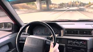 1995 Volvo 940 Turbo Driving Video [upl. by Euqinot]