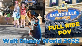 Remys Ratatouille Adventure at Epcot Walt Disney World Full On Ride POV [upl. by Kalasky]