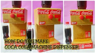 DIY How To Make Coca Cola Dispenser Machine From Cardboard  Cara Membuat Dispenser Coca Cola Kardus [upl. by Nnaeilsel]