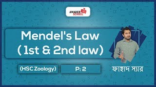 Genetics Part 2  Mendels 1st and 2nd law  মেন্ডেলের প্রথম ও দ্বিতীয় সূত্র  Fahad Sir [upl. by Roxane23]