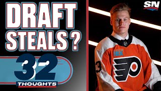 NHL Draft Steals amp Surprises In Smashville  32 Thoughts Day [upl. by Jamaal168]