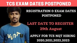 TCS Exam and Registration Date Extended  Postponed  Registration Open Now  BiNaRiEs [upl. by Sseb]