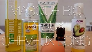 RECETTE MASQUE BIO HYDRATANT NOURRISSANT ET STIMULE LA POUSSE DES CHEVEUX [upl. by Heywood]