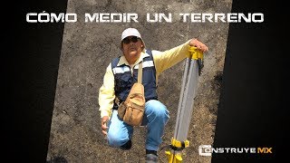 CÓMO MEDIR UN TERRENO 12  TEODOLITO Y CINTA  TOPOGRAFÍA [upl. by Canale499]