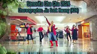 Senorita Cha Cha  Line Dance  Demo  Chor Jin Sook Hwang KOR [upl. by Rekcut]