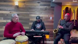 A Latin Jazz Jam Session Featuring Eddie Montalvo on Congas and Adam Perez on Piano [upl. by Neyu]