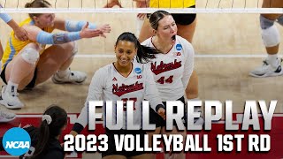 Nebraska vs LIU Brooklyn 2023 NCAA volleyball first round  FULL REPLAY [upl. by Sigrid]