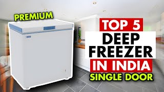 Top 5 Best Single Door Deep Freezer In India 2024⚡ Best Chest Freezers Price⚡ Deep Freezer Under 15K [upl. by Konyn]