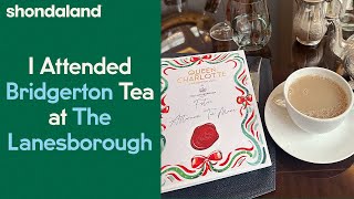 I Attended Bridgerton Tea at The Lanesborough Hotel  Shondaland [upl. by Isabea]