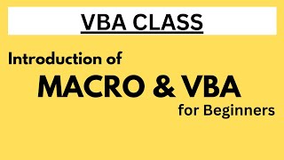 Excel MACRO  Basic VBA Intro  VBA Beginners tutorial  MISSupportJunction [upl. by Hyacinthia]