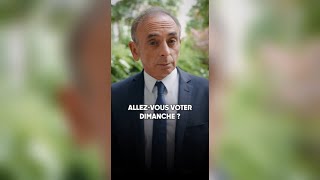 Eric Zemmour  Allezvous voter dimanche [upl. by Ynnoj604]