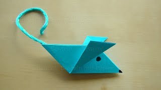 Origami Maus falten  Einfache Maus basteln mit Papier  Origami für Kinder  Anfänger [upl. by Norok352]