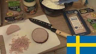 COOKING With AnderZEL E03  Sandwich Cake Smörgåstårta [upl. by Attenna]