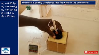 Experiment to Determine the Specific Heat Capacity of a Solid by the Method of Mixtures [upl. by Monafo]